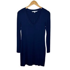 Trina Turk v-neck long sleeve navy dress size XS
